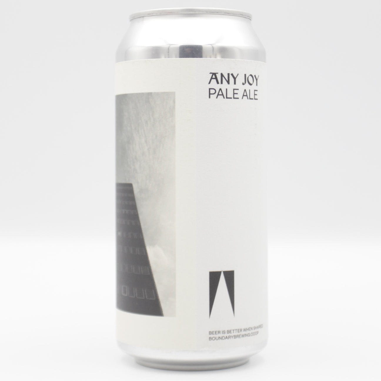 This is a can of Boundary - Any Joy - 4.5% (440ml). It is a Pale Ale craft beer available to buy from Ghost Whale, voted London's best craft beer shop.