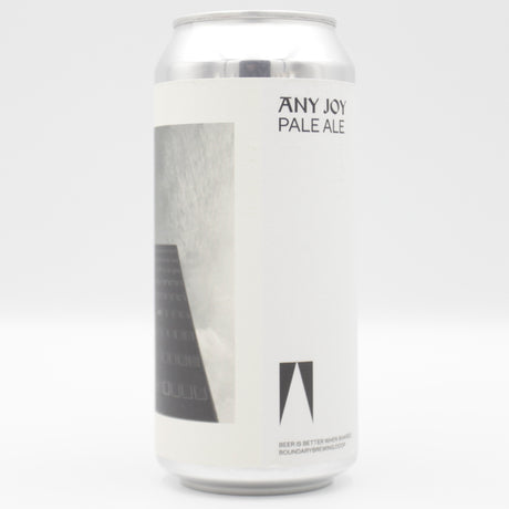 This is a can of Boundary - Any Joy - 4.5% (440ml). It is a Pale Ale craft beer available to buy from Ghost Whale, voted London's best craft beer shop.
