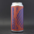 This is a can of Overtone - Swerve City - 8% (440ml). It is a Double IPA craft beer available to buy from Ghost Whale, voted London's best craft beer shop.