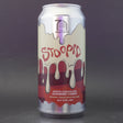 This is a can of Vault City - Stoopid: Raspberry Cherry White Chocolate - 6% (440ml). It is a Sour craft beer available to buy from Ghost Whale, voted London's best craft beer shop.