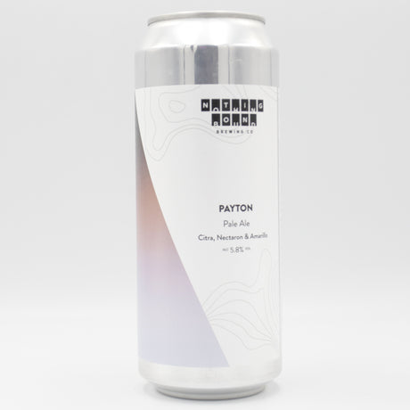 This is a can of Nothing Bound - Payton - 5.8% (500ml). It is a Pale Ale craft beer available to buy from Ghost Whale, voted London's best craft beer shop.