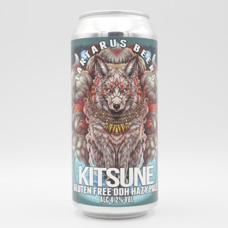 This is a can of Tartarus - Kitsune - 4.2% (440ml). It is a Pale Ale craft beer available to buy from Ghost Whale, voted London's best craft beer shop.