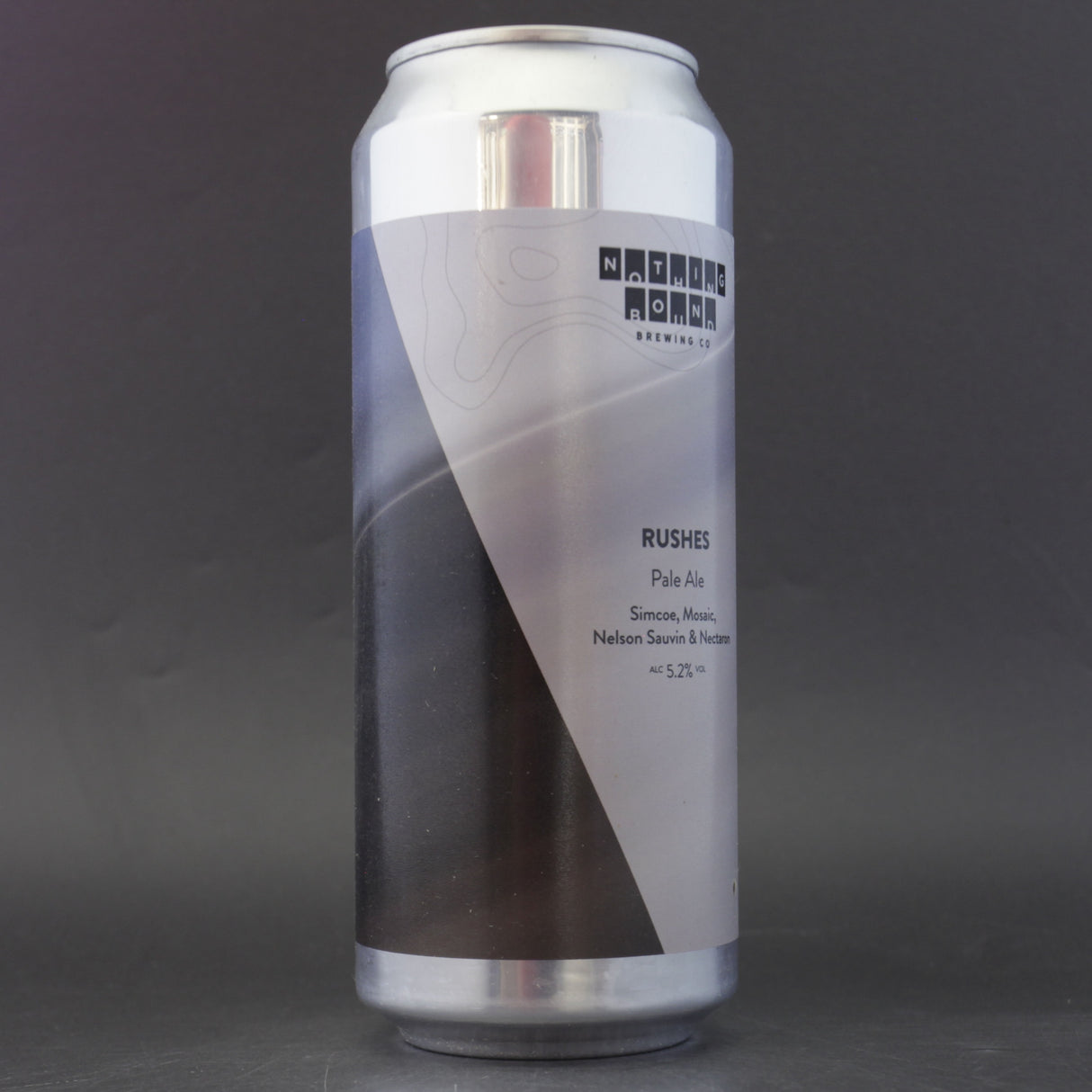 This is a can of Nothing Bound - Rushes - 5.2% (500ml). It is a Pale Ale craft beer available to buy from Ghost Whale, voted London's best craft beer shop.