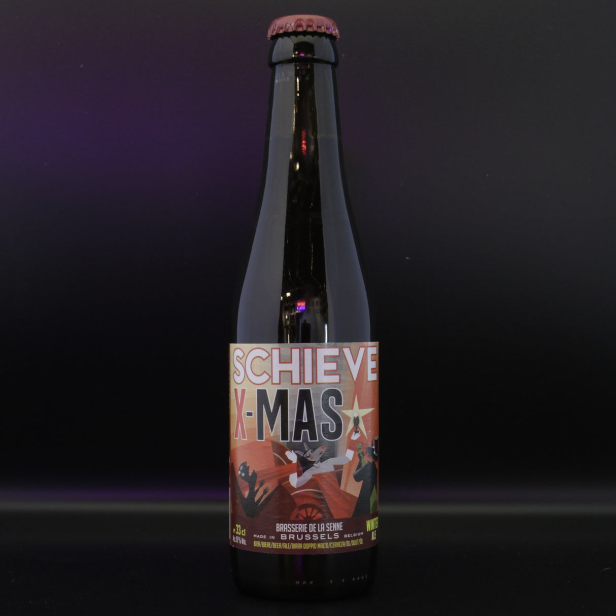 This is a bottle of De la Senne - Schieve X-Mas - 8% (330ml). It is a Belgian Style craft beer available to buy from Ghost Whale, voted London's best craft beer shop.