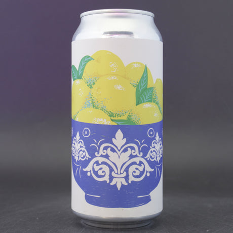 This is a can of UnBarred - Piccolo Limoncello - 3.3% (440ml). It is a Sour craft beer available to buy from Ghost Whale, voted London's best craft beer shop.