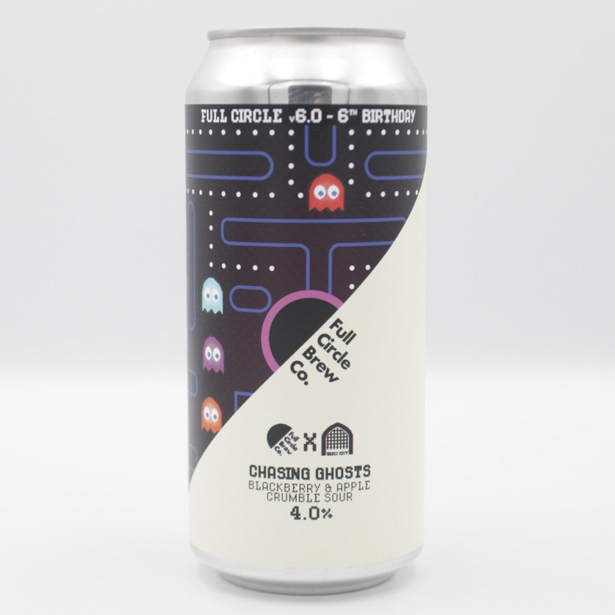 This is a can of Full Circle Brew Co / Vault City - Chasing Ghosts - 4% (440ml). It is a Sour craft beer available to buy from Ghost Whale, voted London's best craft beer shop.