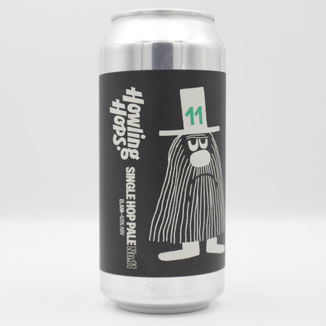 This is a can of Howling Hops - Single Hop No.11 Elani - 4.8% (440ml). It is a Pale Ale craft beer available to buy from Ghost Whale, voted London's best craft beer shop.