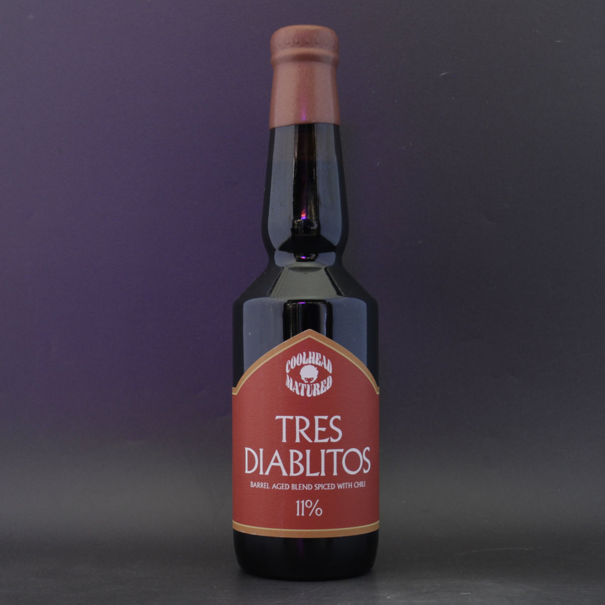 This is a bottle of Coolhead Brew - Tres Diabolitos - 11% (330ml). It is a Imperial Stout / Porter craft beer available to buy from Ghost Whale, voted London's best craft beer shop.