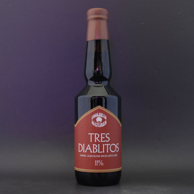 This is a bottle of Coolhead Brew - Tres Diabolitos - 11% (330ml). It is a Imperial Stout / Porter craft beer available to buy from Ghost Whale, voted London's best craft beer shop.