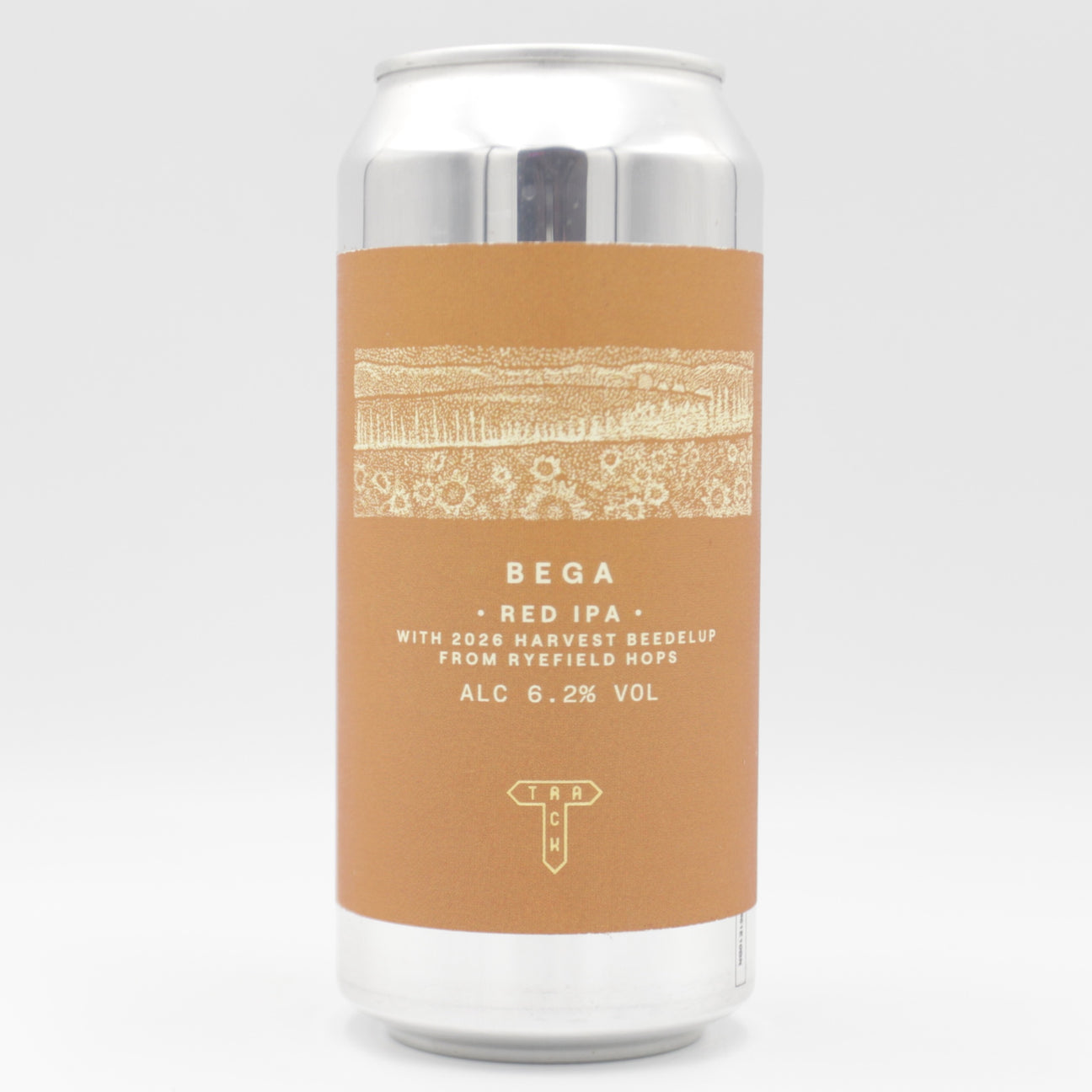 This is a can of Track / Boxer Brewing Co - Bega - 6.2% (440ml). It is a Red / Amber Ale craft beer available to buy from Ghost Whale, voted London's best craft beer shop.
