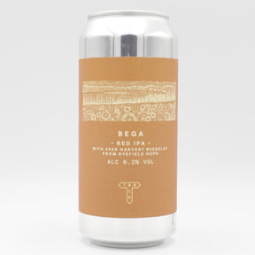 This is a can of Track / Boxer Brewing Co - Bega - 6.2% (440ml). It is a Red / Amber Ale craft beer available to buy from Ghost Whale, voted London's best craft beer shop.