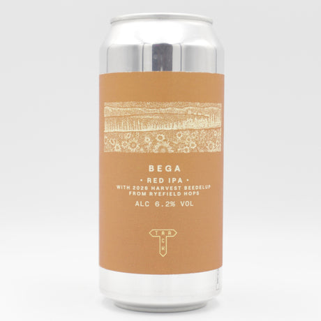 This is a can of Track / Boxer Brewing Co - Bega - 6.2% (440ml). It is a Red / Amber Ale craft beer available to buy from Ghost Whale, voted London's best craft beer shop.