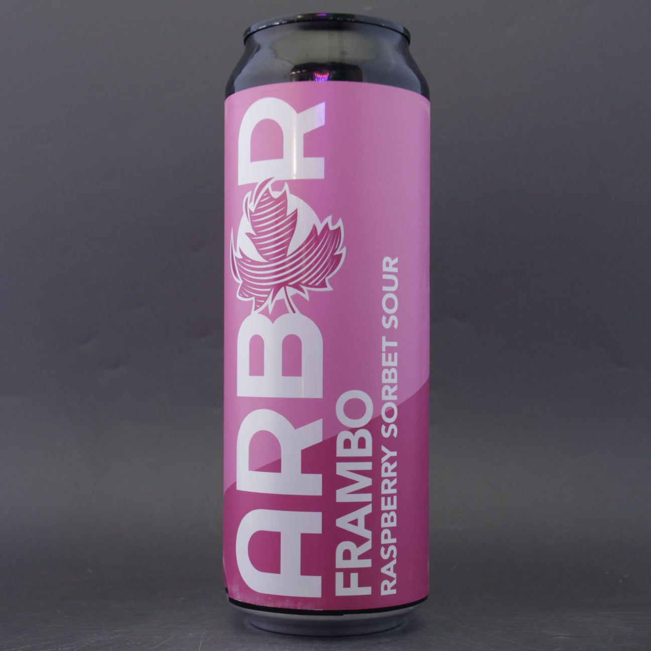This is a can of Arbor - Frambo - 6% (568ml). It is a Sour craft beer available to buy from Ghost Whale, voted London's best craft beer shop.