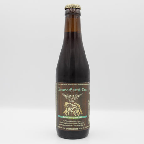 This is a bottle of De Struise - Amaris Grand Cru: Bourbon Whiskey Barrel Aged - 10% (330ml). It is a Belgian Style craft beer available to buy from Ghost Whale, voted London's best craft beer shop.