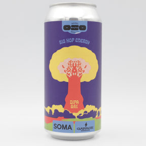 This is a can of OSO Brewing / SOMA / Garage - Big Hop Energy - 8.4% (440ml). It is a Double IPA craft beer available to buy from Ghost Whale, voted London's best craft beer shop.