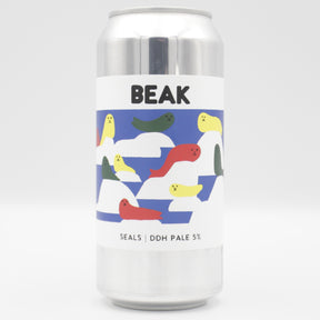 This is a can of Beak - Seals - 5% (440ml). It is a Pale Ale craft beer available to buy from Ghost Whale, voted London's best craft beer shop.
