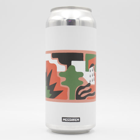This is a can of Messorem - C'est Peut Etre La Vie - 8% (473ml). It is a Double IPA craft beer available to buy from Ghost Whale, voted London's best craft beer shop.