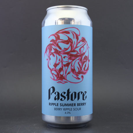 This is a can of Pastore - Ripple: Summer Berry - 4% (440ml). It is a Sour craft beer available to buy from Ghost Whale, voted London's best craft beer shop.