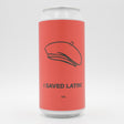 This is a can of Pomona Island - I Saved Latin! - 6.2% (440ml). It is a IPA craft beer available to buy from Ghost Whale, voted London's best craft beer shop.