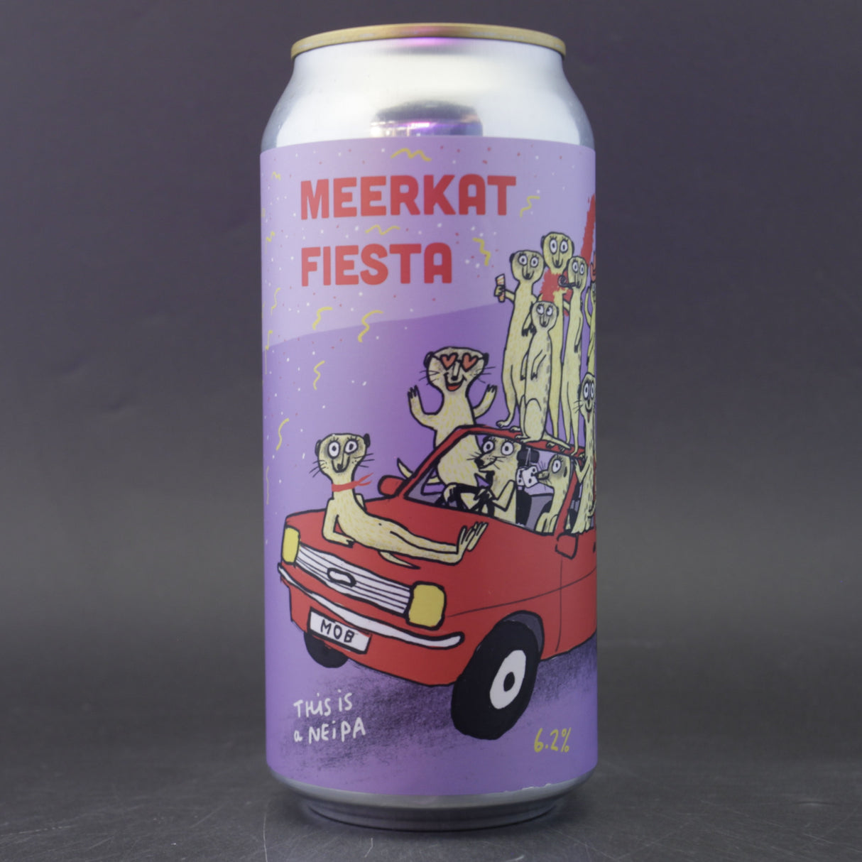 This is a can of Pretty Decent - Meerkat Fiesta - 6.2% (440ml). It is a IPA craft beer available to buy from Ghost Whale, voted London's best craft beer shop.