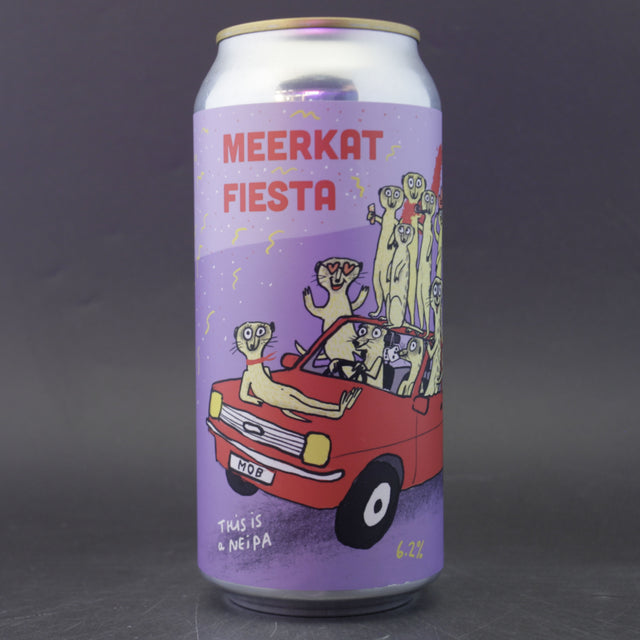 This is a can of Pretty Decent - Meerkat Fiesta - 6.2% (440ml). It is a IPA craft beer available to buy from Ghost Whale, voted London's best craft beer shop.