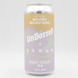 This is a can of UnBarred / Baron - Moving Mountains - 6.8% (440ml). It is a IPA craft beer available to buy from Ghost Whale, voted London's best craft beer shop.