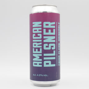 This is a can of Marble Beers - American Pilsner - 4.2% (500ml). It is a Lager / Pilsner / Kölsch craft beer available to buy from Ghost Whale, voted London's best craft beer shop.
