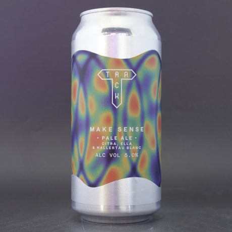 This is a can of Track - Make Sense - 5% (440ml). It is a Pale Ale craft beer available to buy from Ghost Whale, voted London's best craft beer shop.