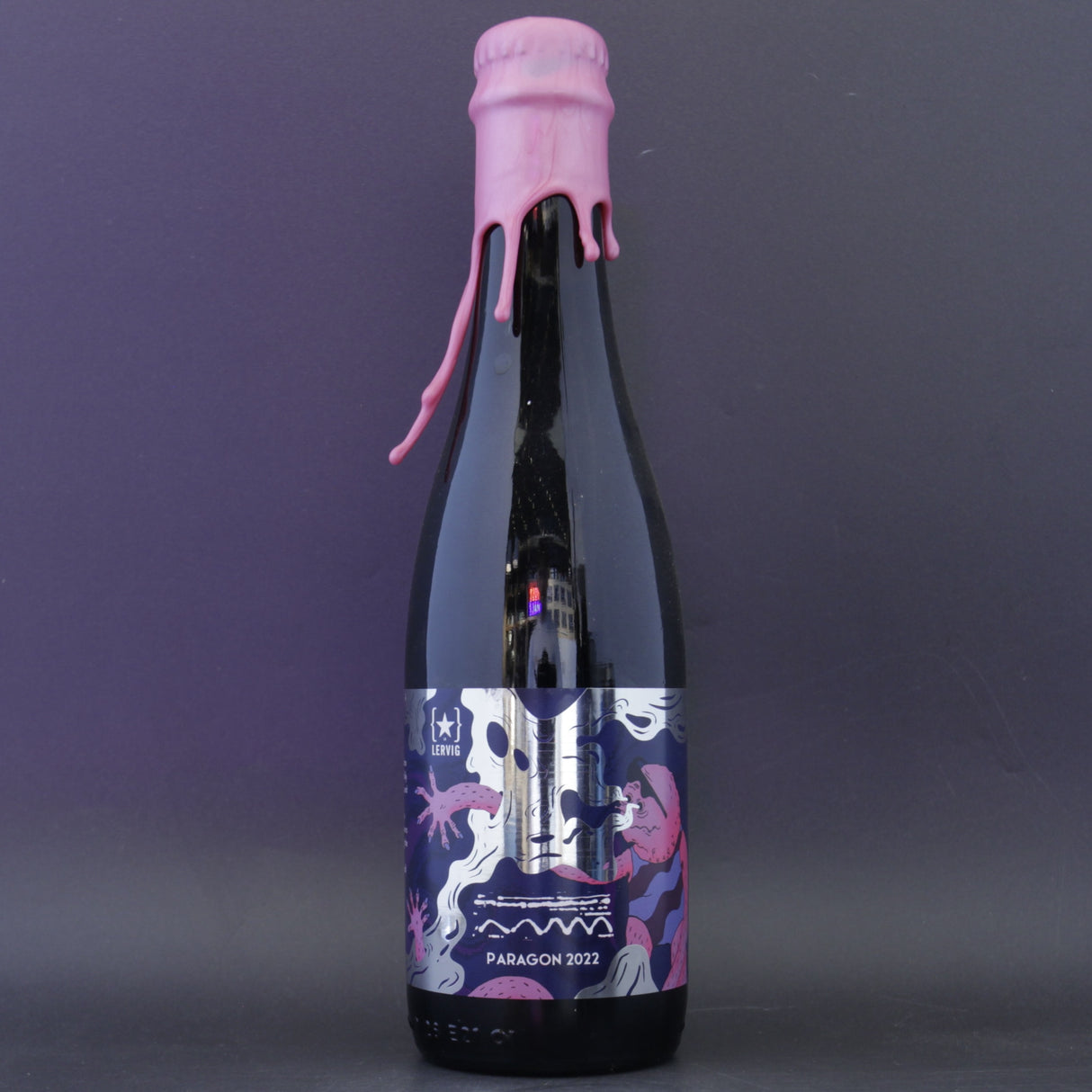 This is a bottle of Lervig - Rackhouse: Paragon 2022 - 14.4% (375ml). It is a Barley Wine craft beer available to buy from Ghost Whale, voted London's best craft beer shop.