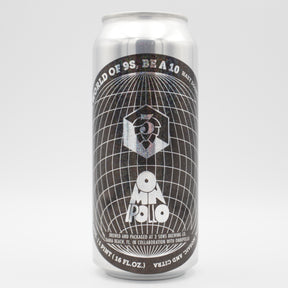 This is a can of 3 Sons / Omnipollo - In A World Of 9's Be A 10 - 8.4% (473ml). It is a Double IPA craft beer available to buy from Ghost Whale, voted London's best craft beer shop.