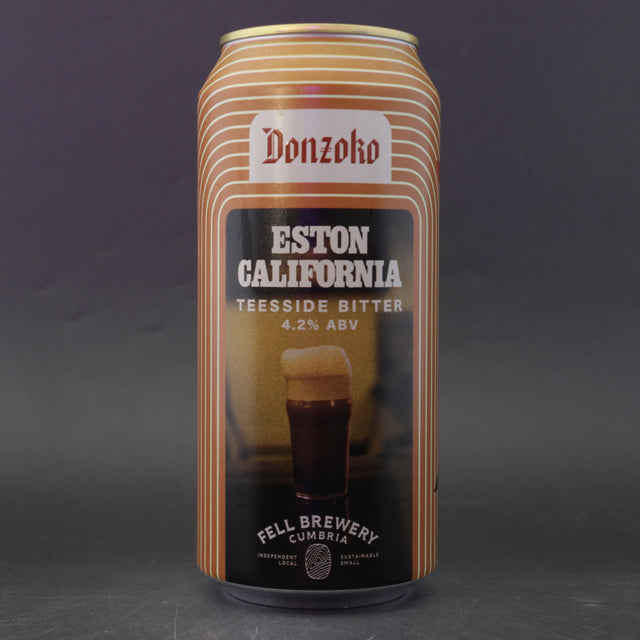 This is a can of Donzoko - Eston California - 5% (440ml). It is a Traditional English Ale craft beer available to buy from Ghost Whale, voted London's best craft beer shop.
