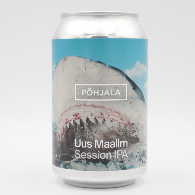 This is a can of Põhjala - Uus Maailim - 4.7% (330ml). It is a Session IPA craft beer available to buy from Ghost Whale, voted London's best craft beer shop.