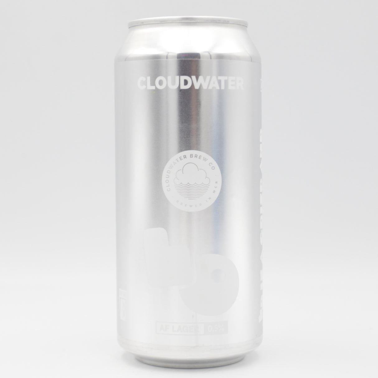This is a can of Cloudwater - Lo - 0.5% (440ml). It is a Lager / Pilsner / Kölsch craft beer available to buy from Ghost Whale, voted London's best craft beer shop.
