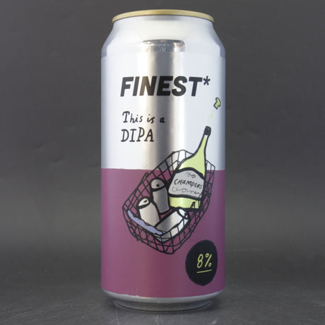 This is a can of Pretty Decent - Finest* - 8% (440ml). It is a Double IPA craft beer available to buy from Ghost Whale, voted London's best craft beer shop.