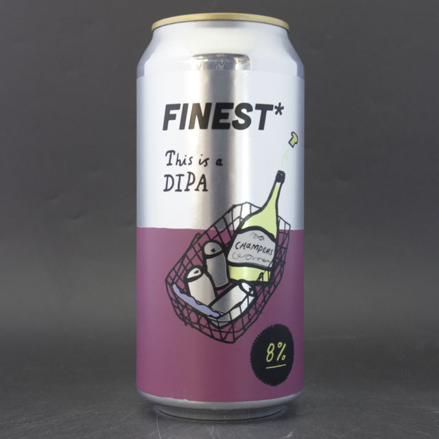 This is a can of Pretty Decent - Finest* - 8% (440ml). It is a Double IPA craft beer available to buy from Ghost Whale, voted London's best craft beer shop.