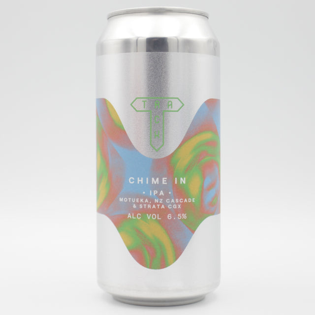This is a can of Track - Chime In - 6.5% (440ml). It is a IPA craft beer available to buy from Ghost Whale, voted London's best craft beer shop.
