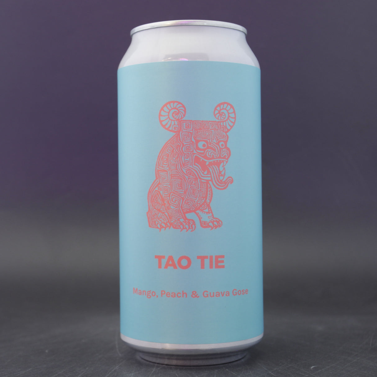 This is a can of Pomona Island - Tao Tie - 5% (440ml). It is a Gose craft beer available to buy from Ghost Whale, voted London's best craft beer shop.