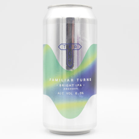 This is a can of Track - Familiar Turns - 6.5% (440ml). It is a IPA craft beer available to buy from Ghost Whale, voted London's best craft beer shop.