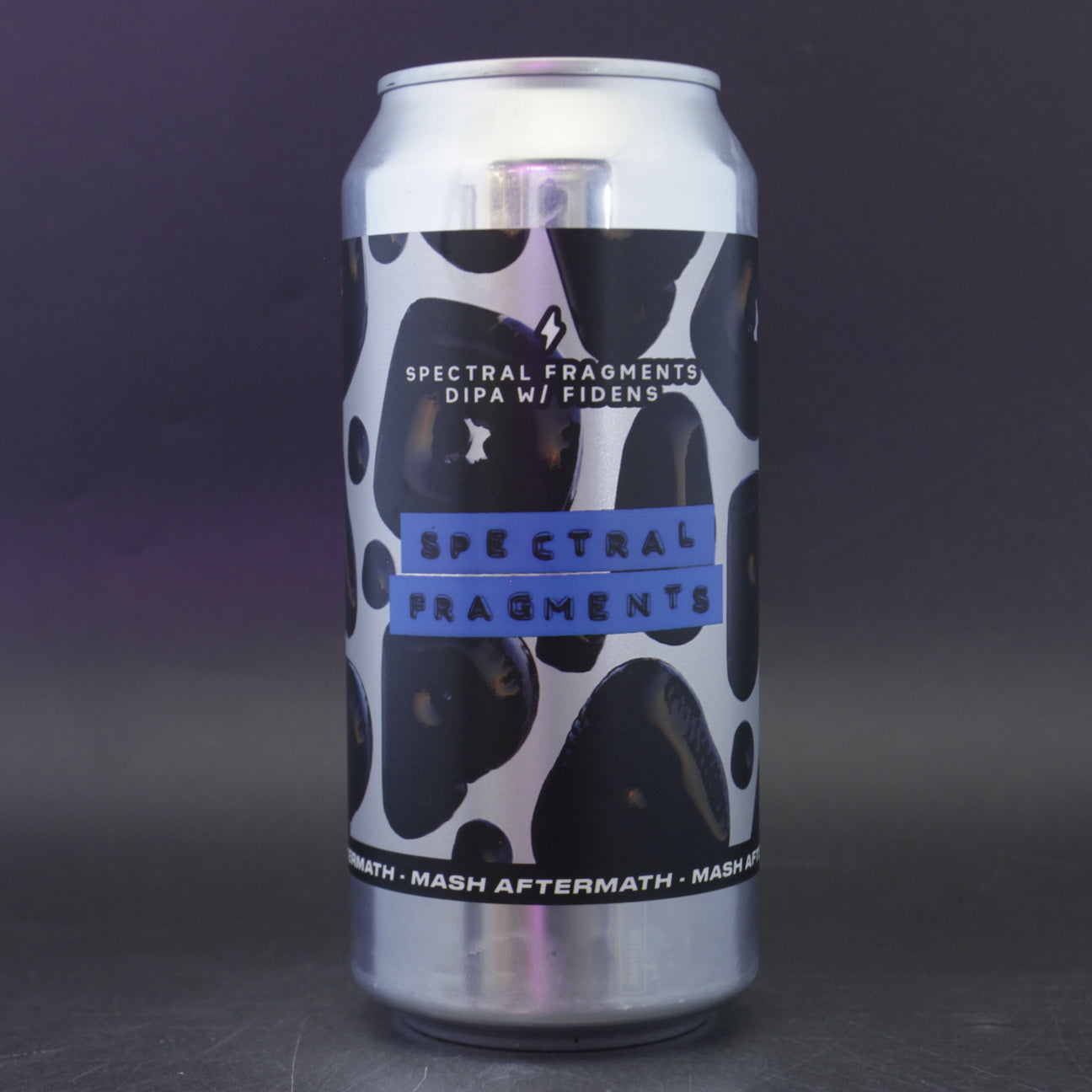 This is a can of Garage Beer Co / Fidens - Spectral Fragments - 9% (440ml). It is a Double IPA craft beer available to buy from Ghost Whale, voted London's best craft beer shop.