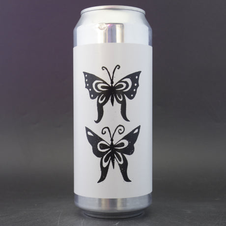 This is a can of Baron - Social Butterfly - 8.4% (500ml). It is a Double IPA craft beer available to buy from Ghost Whale, voted London's best craft beer shop.