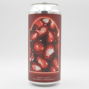 This is a can of Evil Twin - Make It Fruity Raspberry Passionfruit - 4.5% (473ml). It is a Sour craft beer available to buy from Ghost Whale, voted London's best craft beer shop.