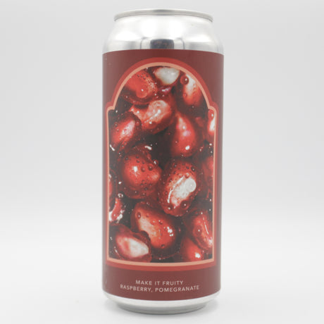 This is a can of Evil Twin - Make It Fruity Raspberry Passionfruit - 4.5% (473ml). It is a Sour craft beer available to buy from Ghost Whale, voted London's best craft beer shop.