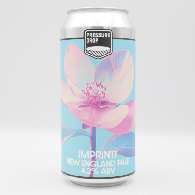 This is a can of Pressure Drop - Imprints - 4.2% (440ml). It is a Pale Ale craft beer available to buy from Ghost Whale, voted London's best craft beer shop.