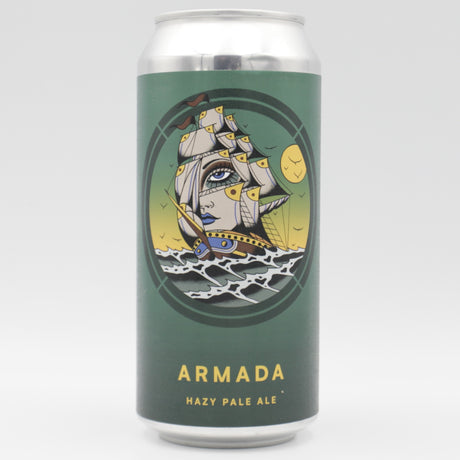 This is a can of Otherworld - Armada - 4% (440ml). It is a Pale Ale craft beer available to buy from Ghost Whale, voted London's best craft beer shop.