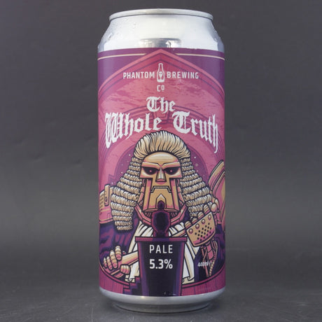 This is a can of Phantom Brewing Co - The Whole Truth - 5.7% (440ml). It is a Pale Ale craft beer available to buy from Ghost Whale, voted London's best craft beer shop.