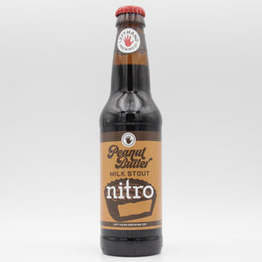 This is a bottle of Left Hand - Peanut Butter Milk Stout Nitro - 6.2% (355ml). It is a Stout / Porter craft beer available to buy from Ghost Whale, voted London's best craft beer shop.