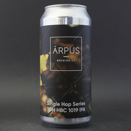 This is a can of Arpus Brewing Co - Single Hop Series: TDH HBC1019 - 6.5% (440ml). It is a IPA craft beer available to buy from Ghost Whale, voted London's best craft beer shop.