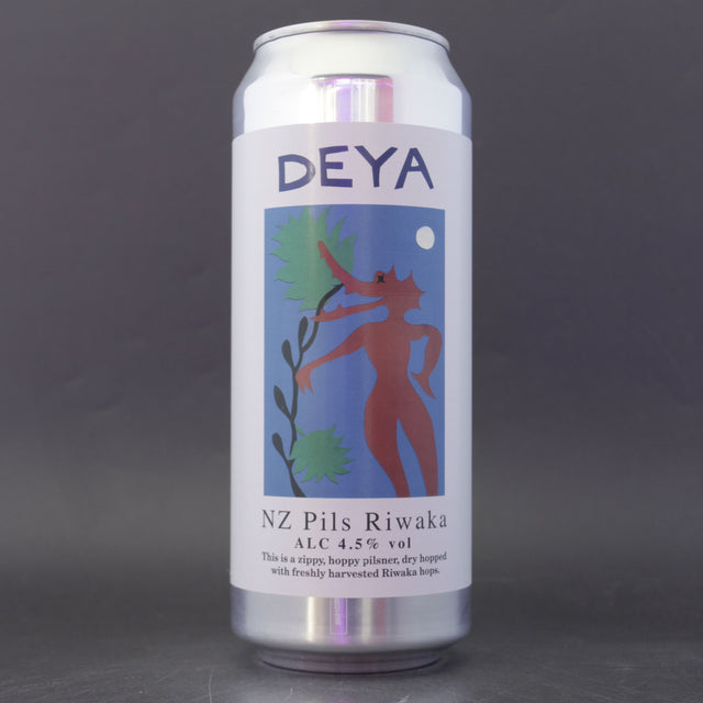 This is a can of DEYA - NZ Pils: Riwaka - 4.5% (500ml). It is a Lager / Pilsner / Kölsch craft beer available to buy from Ghost Whale, voted London's best craft beer shop.