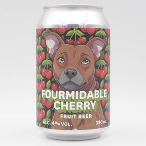 This is a can of Marble Beers - Fourmidable Cherry - 4% (330ml). It is a Sour craft beer available to buy from Ghost Whale, voted London's best craft beer shop.
