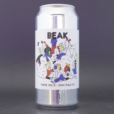 This is a can of Beak Brewery - These Hills 2025 - 5% (440ml). It is a Pale Ale craft beer available to buy from Ghost Whale, voted London's best craft beer shop.